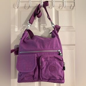 Kipling Purple Large Crossbody Shoulder Bag